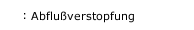 Abflu&szlig;verstopfung